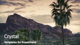 Presentation with resort - Colorful presentation enhanced with canyon resort destination area phoenix backdrop and a dark gray colored foreground