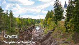  Presentation with top view of amazon river - Amazing slides having canyon view in imatra finland backdrop and a  colored foreground