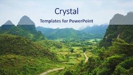  Presentation with cao - Slides enhanced with cao bang province northern vietnam background and a sky blue colored foreground