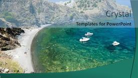  Presentation with france - Cool new PPT theme with cap-de-peyrefite-languedoc-roussillon backdrop and a light blue colored foreground