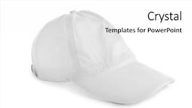  Presentation with simple design white - Presentation theme featuring cap on white background mockup background and a white colored foreground