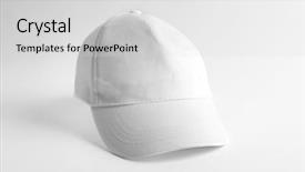  Presentation with simple design white - Slide deck featuring cap on white background mockup background and a light gray colored foreground