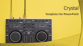  Presentation with acoustic - Colorful PPT layouts enhanced with capabilities - flat lay of mixing board backdrop and a yellow colored foreground
