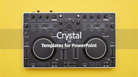  Presentation with flat - Theme consisting of capabilities - flat lay of mixing board background and a dark gray colored foreground