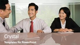  Presentation with chinese canadian - Amazing theme having capability maturity - three chinese businesspeople backdrop and a coral colored foreground