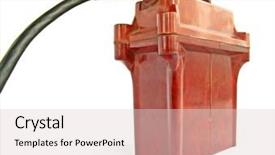  Presentation with battery - Slides consisting of capacitation - battery background and a lemonade colored foreground