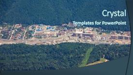  Presentation with capacity building - Beautiful slide set featuring several motor boats moored at backdrop and a light gray colored foreground