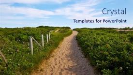  Presentation with cape cod - Presentation theme with cape cod herring cove beach in massachusetts usa background and a sky blue colored foreground