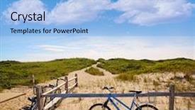  Presentation with cape cod - Slide deck enhanced with cape cod herring cove beach in massachusetts usa background and a teal colored foreground