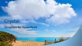  Presentation with cape cod - PPT layouts having cape cod herring cove beach in massachusetts usa background and a light blue colored foreground