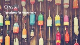  Presentation with cape cod - Cool new PPT theme with cape cod lobster buoys backdrop and a violet colored foreground