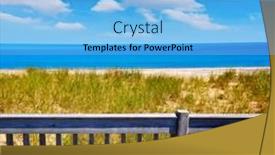  Presentation with cape cod - Beautiful slide set featuring cape cod sandy neck beach in barnstable massachusetts usa backdrop and a light blue colored foreground