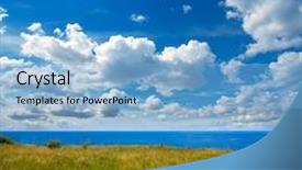  Presentation with cape cod - PPT theme enhanced with cape cod truro in massachusetts usa background and a light blue colored foreground