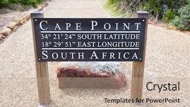  Presentation with cape town - Beautiful slides featuring cape point south africa gps backdrop and a coral colored foreground