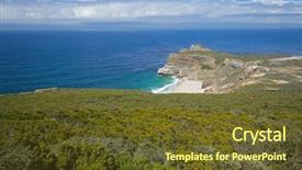  Presentation with cape town south africa - Slides consisting of cape point table mountain background and a tawny brown colored foreground