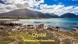  Presentation with space colony - Theme enhanced with cape town boulders penguin colony background and a  colored foreground