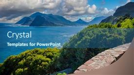  Presentation with cape town - PPT theme featuring cape-town-near-the-table background and a ocean colored foreground