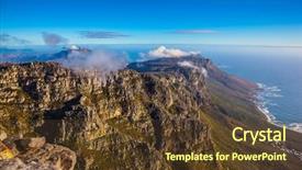  Presentation with cape town south africa - Presentation theme having cape town south africa background and a tawny brown colored foreground