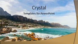  Presentation with cape town - Colorful PPT layouts enhanced with cape town with twelve apostle backdrop and a light blue colored foreground
