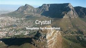  Presentation with cape town - Audience pleasing presentation design consisting of cape town backdrop and a gray colored foreground