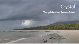  Presentation with dark forest landscape - PPT layouts enhanced with cape tribulation tropical rain forest background and a gray colored foreground