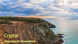  Presentation with 18th century - Presentation theme having cape with the 18th century background and a tawny brown colored foreground