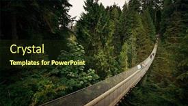  Presentation with suspension bridge - Amazing PPT layouts having capilano-suspension-bridge-in-vancouver backdrop and a tawny brown colored foreground