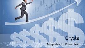  Presentation with dollar - Amazing presentation theme having capital budget - businessman in american dollar concept backdrop and a light blue colored foreground