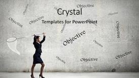  Presentation with objective - Colorful slide deck enhanced with bagel with poppy seeds on white background backdrop and a soft green colored foreground