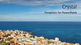  Presentation with africa - Presentation theme having capital city of algeria background and a light blue colored foreground