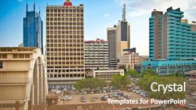  Presentation with kenya - PPT layouts having capital city of kenya background and a coral colored foreground