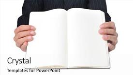  Presentation with notebook - Beautiful presentation featuring capital gains losses - businessman showing a notebook backdrop and a  colored foreground