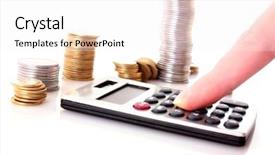  Presentation with capital investment - Colorful PPT layouts enhanced with capital gains losses - calculation of financial growth backdrop and a white colored foreground