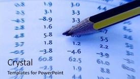  Presentation with crash - Colorful slide deck enhanced with capital gains losses - crash pencil over a report backdrop and a light blue colored foreground