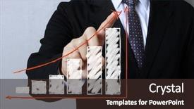  Presentation with financial - Slide deck with stork in its habitat zoo background and a gray colored foreground