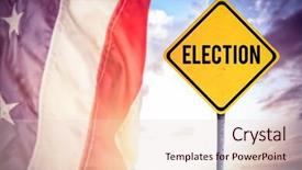  Presentation with election - PPT theme consisting of capital letters usa - election text against composite image background and a lemonade colored foreground