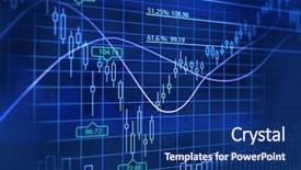  Presentation with capital market - Presentation theme featuring capital market - 3d blue background with abstract background and a ocean colored foreground