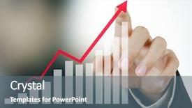  Presentation with capital market - Amazing slide set having capital market - businessman with financial symbols coming backdrop and a ocean colored foreground