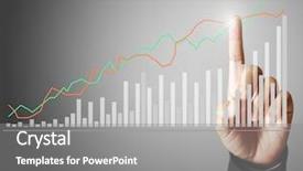  Presentation with housing financial management - Audience pleasing theme consisting of capital market - businessman with financial symbols coming backdrop and a gray colored foreground