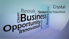  Presentation with business opportunity - Slide set consisting of capital market - creative image of business opportunity background and a light blue colored foreground