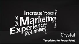  Presentation with creative marketing - Beautiful PPT theme featuring capital market - creative image of marketing concept backdrop and a dark gray colored foreground