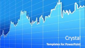 Presentation with financial market - Presentation with capital market - financial graph background and a cobalt blue colored foreground