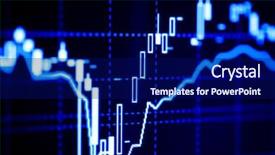  Presentation with capital market - Theme consisting of capital market - stock index dynamics background and a navy blue colored foreground