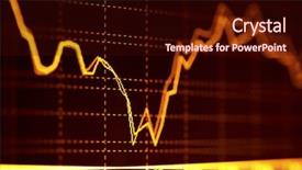  Presentation with stock market - Presentation design having capital market - stock index on the monitor background and a wine colored foreground