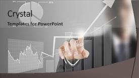  Presentation with capital market - Colorful PPT layouts enhanced with capital market - touch screen financial symbols coming backdrop and a light gray colored foreground