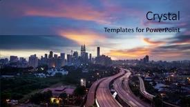  Presentation with kuala lumpur malaysia skyline - Amazing theme having capital of malaysia kuala lumpur backdrop and a  colored foreground