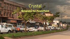  Presentation with uganda - Colorful PPT layouts enhanced with capital-of-uganda-kampala backdrop and a tawny brown colored foreground