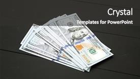  Presentation with cash advances - Cool new PPT layouts with capital one loan - dollars money cash on black backdrop and a dark gray colored foreground