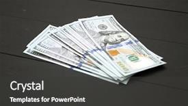  Presentation with money talks - Slide deck enhanced with capital one loan - dollars money cash on black background and a dark gray colored foreground