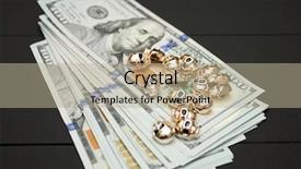  Presentation with science concept painted black brain - Cool new slide set with capital one loan - dollars money cash on black backdrop and a mint green colored foreground